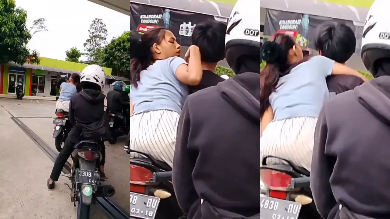 Viral Lagi antri Pom Malah Cipokan